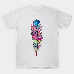 Rainbow Feather T-Shirt